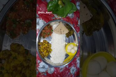 Testy And Healthy Lunch Thali #youtubeshorts #trendingshorts #lunchthali #healthyfood #thali #food