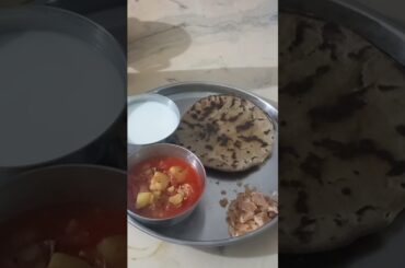 Desi Style lunch thali || Healthy lunch thali ||shobha's kitchen#recipe#youtubeshorts #shorts