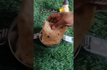 Healthy weight loss lunch - chapathi-aloo mattar gravy - Egg #trending #diet #lunchbox #lunchideas #