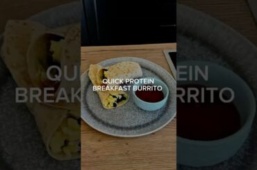 Quick protein breakfast burrito #healthyeating #healthyrecipes #proteinmeals #proteinsnack