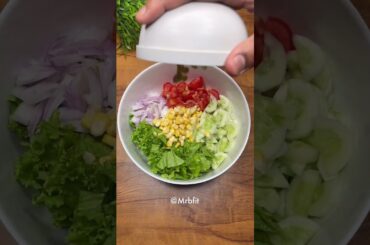 Simple high protein salad recipe #saladrecipe