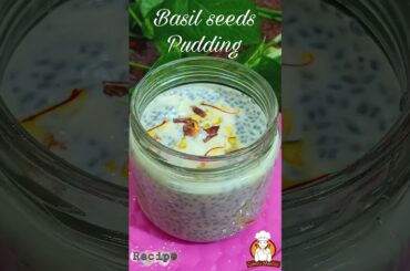 Basil seeds pudding#healthybreakfast#viralvideo #viralrecipe#weightlossrecipes #healthyfood recipe