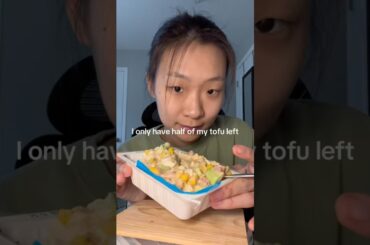 It is good and no dishes #healthy #food #foodie #tofu