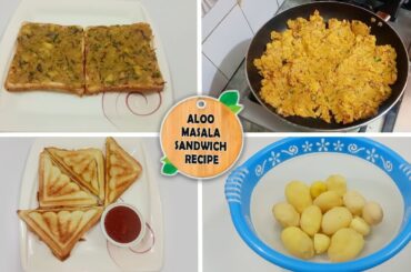 Spicy Potato Masala Sandwich for Beginners: Easy & Delicious! / Easy Breakfast/Snack Recipes