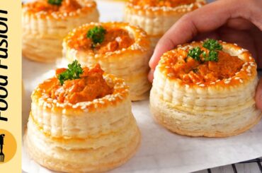 Chicken Tikka Vol au Vent/Patties Recipe by Food Fusion