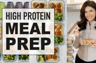 High Protein Meal Prep for Weight Loss | 100g+ protein per day (healthy meals)