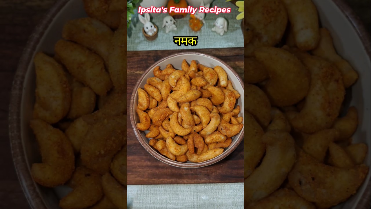 Holi special recipe | Masala kaju namak pare | evening snacks recipe #shortsfeed #shorts Holi special recipe | Masala kaju namak pare | evening snacks recipe #shortsfeed #shorts