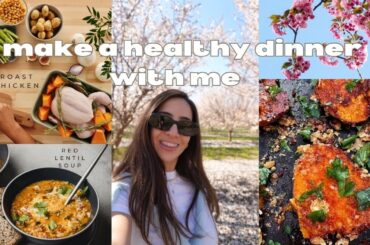 Make a Healthy Dinner With Me (Roast Chicken, Red Lentil Soup, Parmesan Crusted Sweetpotatoes)