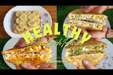 5 Healthy Sandwich Recipe For Weight loss | No Oil Sandwich Recipe| Unique sandwich