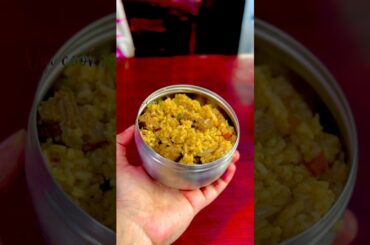 Today Lunchbox recipe: Mutton briyani with chicken gravy #shortsfeed #lunchideas #lunchbox #lunch