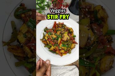 veggies stir fry |weight loss Recipes |stir fry vegitables |fried vegitable| healthy recipes#shorts
