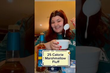 25 CALORIE FLUFF DUPE?! #lowcalorie #lowcaloriefoods #lowcaloriedessert #lowcal #weightlossrecipe