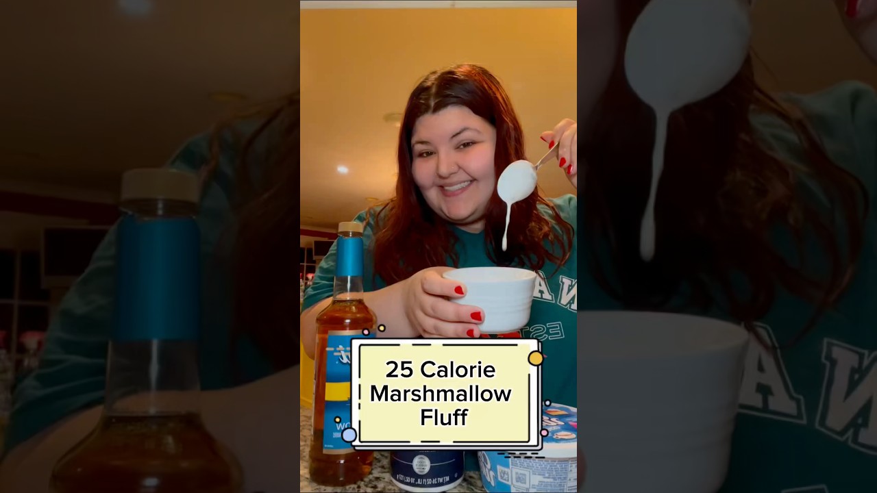 25 CALORIE FLUFF DUPE?! #lowcalorie #lowcaloriefoods #lowcaloriedessert #lowcal #weightlossrecipe 25 CALORIE FLUFF DUPE?! #lowcalorie #lowcaloriefoods #lowcaloriedessert #lowcal #weightlossrecipe