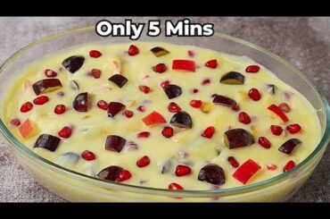 Easy Yummy & Healthy Iftar Special Desserts | Summer Special Recipe | Fruit Custer