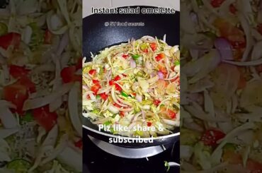 Most definitely Healthy salad omelette #ytshorts #recipe #omlette #cooking