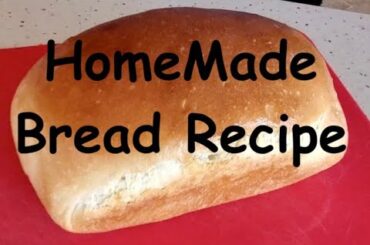 HomeMade bread recipe healthy baking frugal budget cooking easy full instructions white bread bake