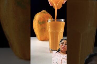 Shake/papaya shakehealthydrink#shortsVeg#juice #recipe#food#satisfying#orange#papita#healthy##shorts