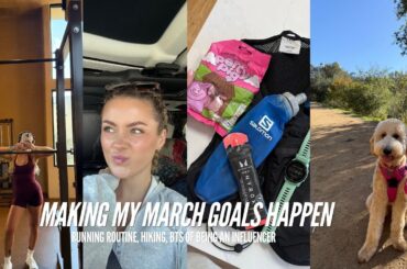 ACHIEVING MY MARCH GOALS | getting back into running, being productive, healthy meals