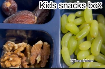 Healthy snacks box recipe @Blessedkitchen /kids snacks box ideas
