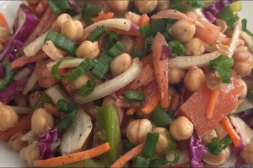 Super healthy chickpea salad || healthy salad #chickpeasalad  #protiensalad #healthysalad