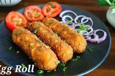 Egg Potato Rolls | Street Style Egg Roll Recipe | Easy Iftar Snack Recipe