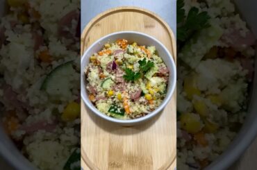 Couscous recipe, healthy dinner idea #shorts #couscous #quickrecipe #quickmeals