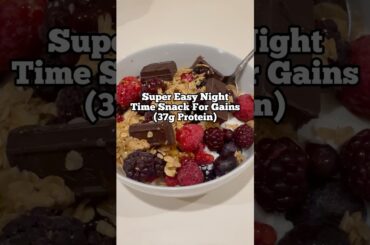 Try This High Protein Yogurt Bowl (37g Protein) #healthydessert #fitness #gym #highprotein #shorts