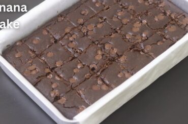 Chocolate Banana Cake - No Maida Healthy Chocolate Cake Recipe - Banana Cake | Skinny Recipes