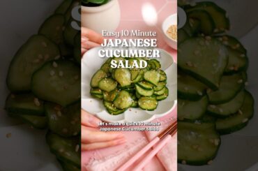 10 minute Japanese Cucumber Salad #easyrecipe