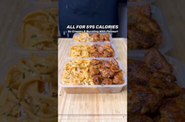 Want Delicious High Protein Meals? Try This Grilled Chicken Alfredo Pasta Meal Prep #fitness #recipe