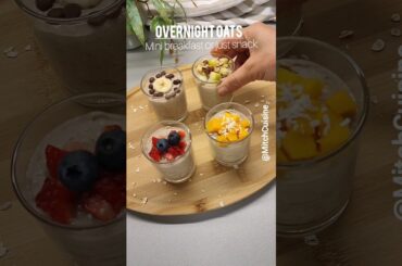 Mini Overnight Oats Recipe !  #overnightoats #easyrecipes #healthybreakfastrecipes