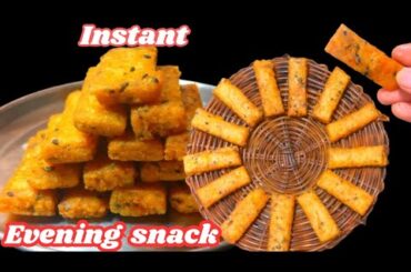 Easy snacks to make at home  | Evening Snacks Recipe | Instant 10 Minutes Snacks |