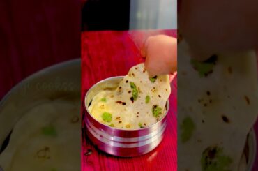 Today’s Lunchbox: Butter naan with Panner green peas masala #shortsvideo #shorts #lunchbox #recipe