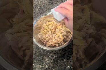 Savor this keto shredded chicken cobb salad! #keto #lowcarb #healthy #dinner