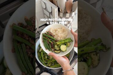 High protein dinner meal prep idea #mealprep #protein #easyhealthyrecipe #caloriedeficit #dinner