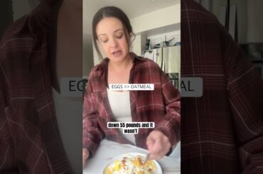 Swap your oatmeal for eggs! #hearthealth #eggs #oatmeal #carnivore #healthybreakfast #lowcarb #maha