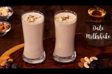 Milkshake Recipe | Banana Dates Milkshake Recipe | High Protein Shake | How to make Milkshake