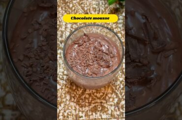 2 ingredients chocolate mousse #ramadan #recipe #viralvideo #shortvideo #easyrecipe #food #healthy