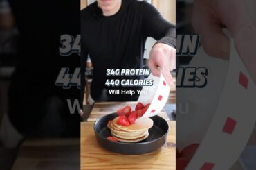 Stop eating boring, dry protein pancakes! Details are in pinned comment! #proteinpancakes