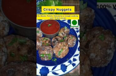 Crispy Nuggets recipe | No maida, Potato,Cheese, Sabudana 20 min recipe| Holi snack | Iftar #shorts