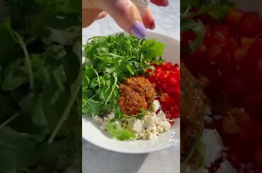 Couscous Salad & Salmon! #shorts #healthy #recipes