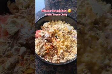 Healthy breakfast ideas #breakfast #besenchilla #schooltiffinbox #youtubeshorts