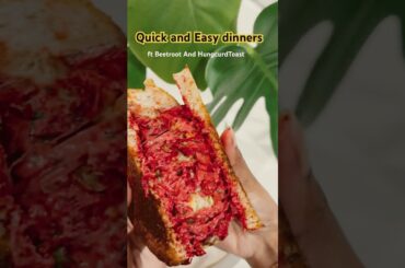 Healthy Beetroot Hung Curd Toast #viralshort #vegetarianrecipies #minishorts #food #beetroot