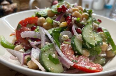 Mediterranean Chickpea Salad| Chickpea Salad | healthy Salad Recipe|chickpea recipe|cocinanispolina