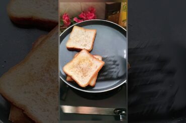 Bread & Ghee / 2Min Recipe / Easy Bread Toast / Easy Breakfast #shorts #breadrecipe