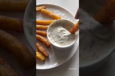 Garlic Yoghurt Dip #healthy #easyrecipe #food #viralshorts #trending #dip #potato #creamy #easy