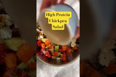 High Protein Chickpea Salad #recipe #holistichealthremedies #health