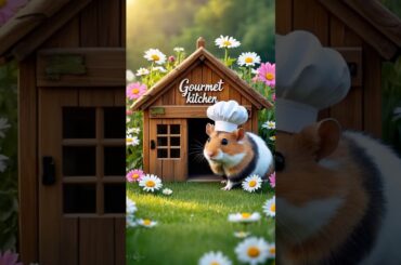 Cooking with hamster, healthy & delicious sandwich recipes #cooking #hamsters #cute #kitchen #ai