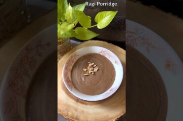 Ragi Porridge - Finger millet quick,tasty & healthy breakfast recipe #shorts
