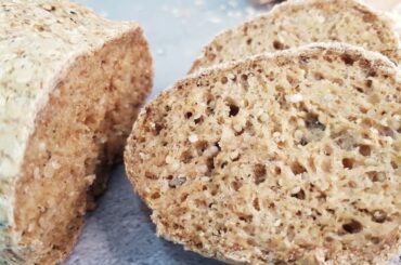 Healthy Vegan Oatmeal Bread for Breakfast | The Best Gluten-Free Oatmeal Bread | ASMR